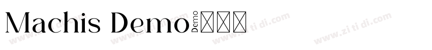 Machis Demo字体转换